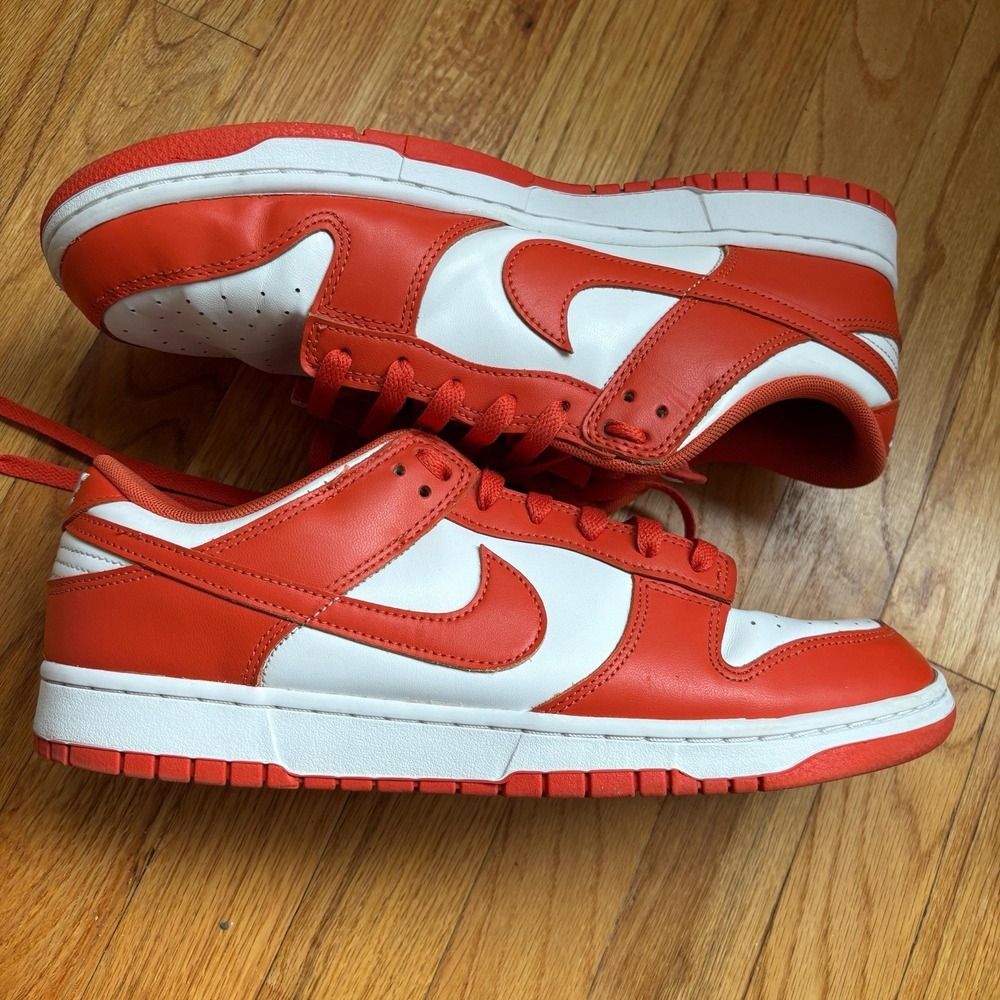 Nike Dunk Low Retro White Cosmic Clay Orange Shoes DV0833-114 Men's Size 12